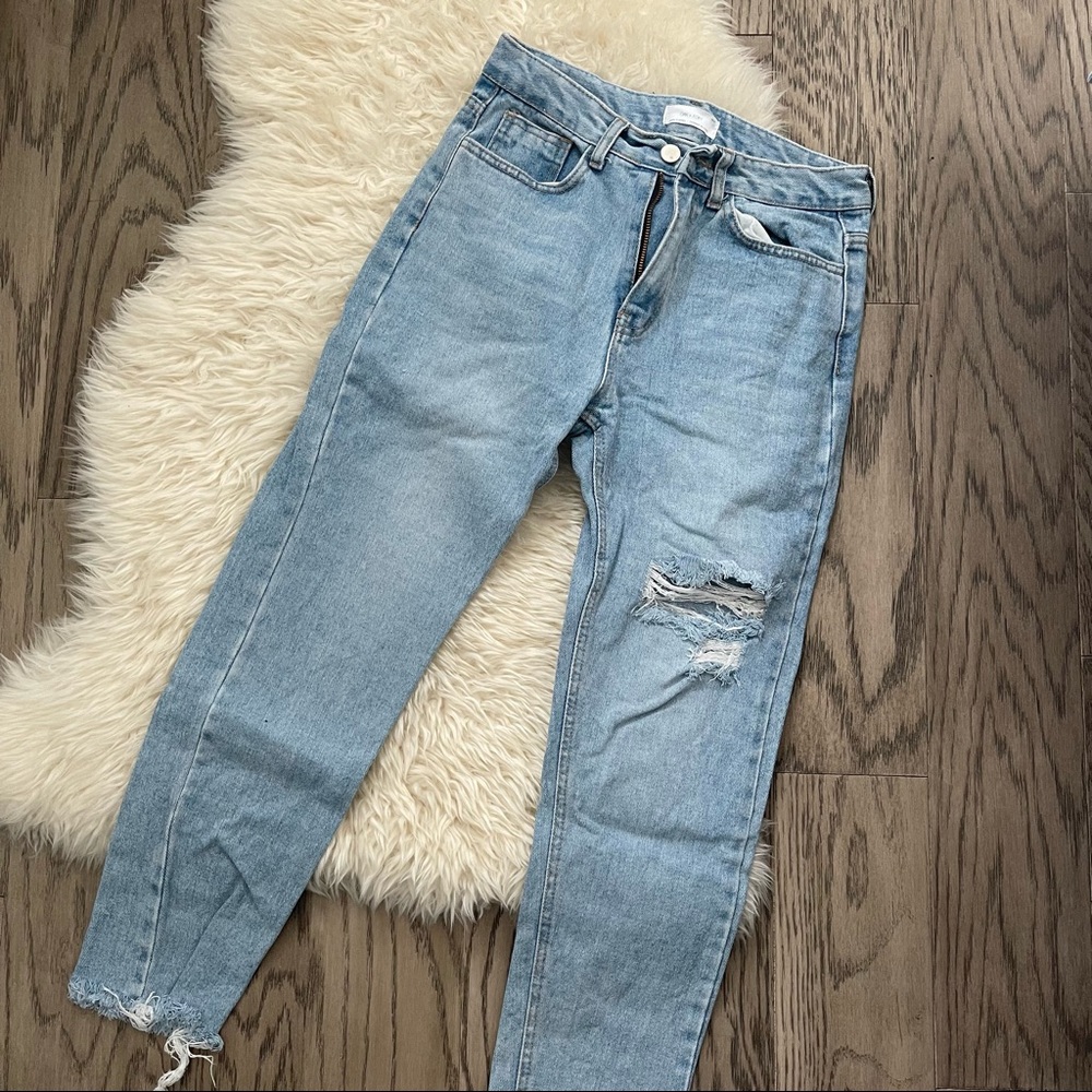 Oak + Fort - Straight Cut Denim Jeans